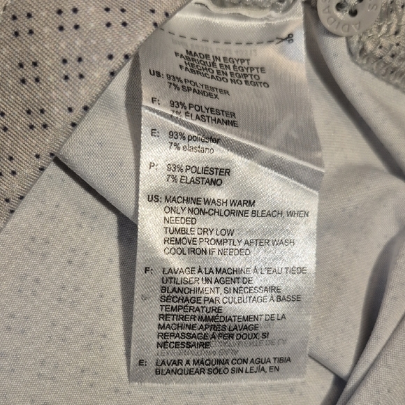 Adidas Golf DryFit Short Sleeve Polo Shirt with Geometric Pattern - Picture 9 of 16